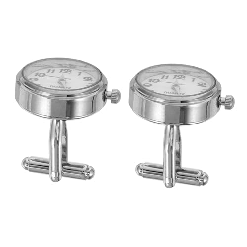 NOLITOY 2 Stück Mechanische Manschettenknöpfe aus Edelstahl Kreatives Zahnrad Design Langlebig und Elegant Herren Hemd Schmuck für Formelle Anlässe Wie Hochzeit Business und von NOLITOY