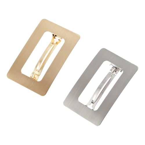 NOLITOY 2 Stück Metall haarspangen Große Rechteckige Hohle Langlebige Federbelastete Haarclips für Damen Rutschfest Modische Haarnadeln für Dünnes Dickes Haar Geschenkidee NOLITOY 2 Stück Metall haarspangen Große Rechteckige Hohle Langlebige Federbelastete Haarclips für Damen Rutschfest Modische Haarnadeln für Dünnes Dickes Haar Geschenkidee von NOLITOY