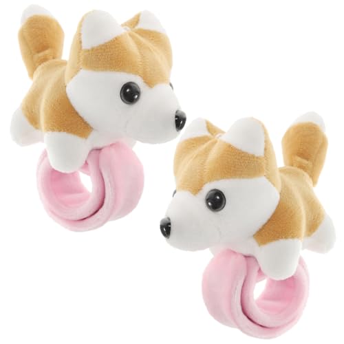 NOLITOY 2 Stück Plüsch Tiere Slap Armbänder Weiche Flausch schnapparmbänder in Tierform Leichtes Verschleißfestes Material als Partygeschenk und Kindergeburtstagsdeko NOLITOY 2 Stück Plüsch Tiere Slap Armbänder Weiche Flausch schnapparmbänder in Tierform Leichtes Verschleißfestes Material als Partygeschenk und Kindergeburtstagsdeko von NOLITOY
