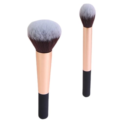 NOLITOY 2 Stück Puder-Make-Up-Pinsel-Applikatoren Gesichts-Make-Up-Pinsel Für Damen Rougepinsel Tragbarer Kosmetikpinsel von NOLITOY