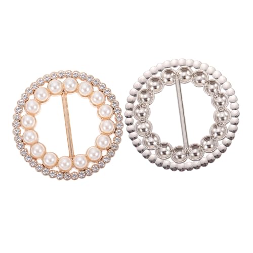 NOLITOY 2 Stück Shirt Clips für Kleidung und Seidenschals Knotenschnallen aus Leichtem Material und Vielseitige Schalspangen für Damen Einfach zu Befestigen und Tragbar von NOLITOY