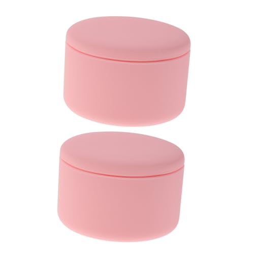 NOLITOY 2 Stück Silikon Reise-make-up Behälter Leckschutz Kosmetik Aufbewahrungsboxen Tragbare Lotion und Creme Organizer für Unterwegs von NOLITOY