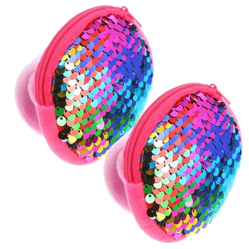 NOLITOY 2 Stück Slap Armbänder mit Pailletten Münzbörse Handgelenkband Party Geschenk für Mädchen Jungen Praktisch und Robust von NOLITOY