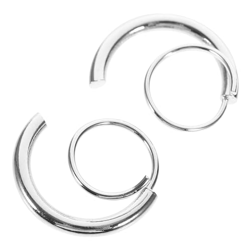 NOLITOY 2 Stück Spiral Ohrringe Helix Ear Climber Ohrstecker Goldbeschichtet Kreatives Design Elegant Leicht zu Tragen für Damen Alltag und Party von NOLITOY