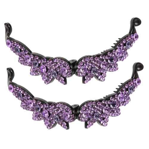 NOLITOY 2 Stück Strass Haarklammern für Damen Funkelnde Kleine Banenenclips in Blau Modische Haarspangen für Pferdeschwanz Geeignet für Alltag und Party Eleganter Haarschmuck für Frauen NOLITOY 2 Stück Strass Haarklammern für Damen Funkelnde Kleine Banenenclips in Blau Modische Haarspangen für Pferdeschwanz Geeignet für Alltag und Party Eleganter Haarschmuck für Frauen von NOLITOY