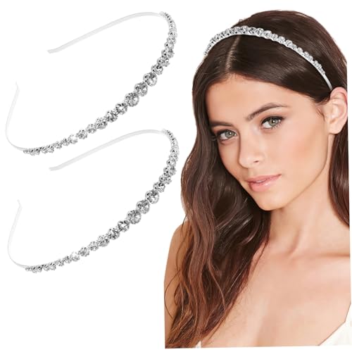 NOLITOY 2 Stück Strass Haarschmuck Haarnadeln Glänzend Kreative Haarreifen Party Zubehör für Mädchen und Junge Damen von NOLITOY