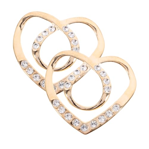 NOLITOY 2 Stück Strass Schalringe Rutsch Kleidungsschnalle für Damen zur Dekoration von Sommeroberteilen und Schals Vielseitig Einsetzbar für Eleganten Look von NOLITOY