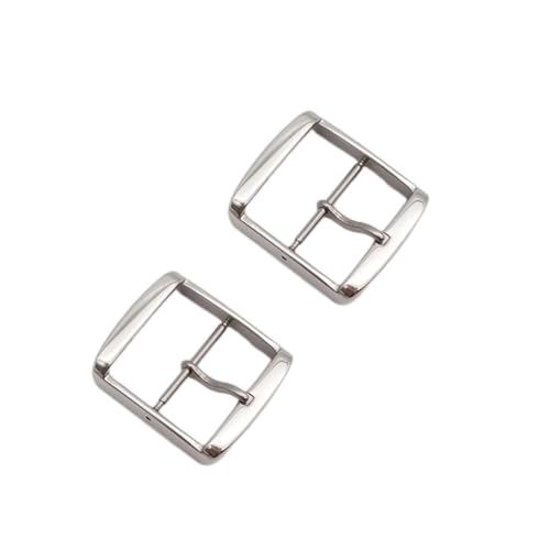NOLITOY 2 Stück Teiliges Edelstahl Uhrenarmband Schnallen Langlebige Uhrbandverschlüsse für Herren Damen Kompatibel mit Leder Silikon Elektronikarmbändern Einfache Anbringung und Robustes von NOLITOY