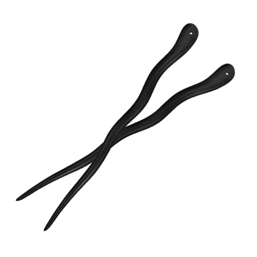 NOLITOY 2 Stück Teiliges Haarschieber aus Natürlichem Handgefertigte Glatte Retro Haarstäbchen für Damen Dekorative Haarnadel für Styling und Gesundheitsfördernden Duft von NOLITOY