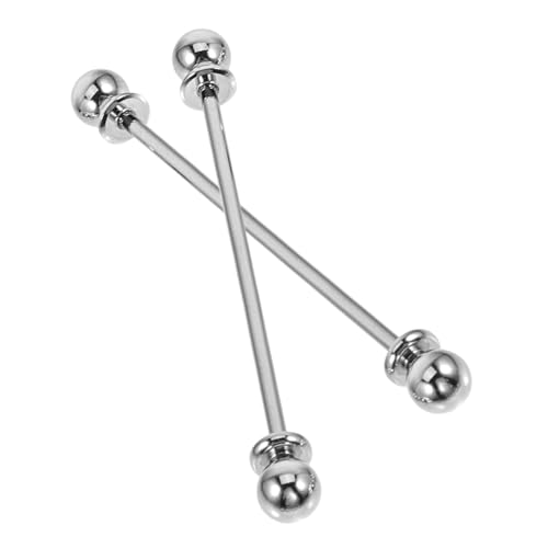 NOLITOY 2 Stück Teiliges Herren Kragen Pin aus Metall Stilvolle Anzug Hemdkragennadeln Leichte Tragbare Krawatten Kragenstifte Einfache Handhabung als Geschenk für Besondere Anlässe von NOLITOY