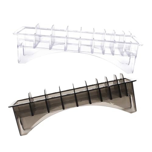 NOLITOY 2stücke Haarschneider Zubehör Aufbewahrungsbox Transparente Und Schwarze Organizer Für Friseure Kompakter Haarkamm Halter Für Effiziente Platzausnutzung Und Schutz Ваших von NOLITOY