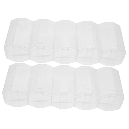 NOLITOY 2 Stück Teiliges Poker Chip Aufbewahrungsset aus Transparentem Wiederverwendbarem Kunststoff mit Deckel Praktischer Organizer für Verschiedene Wertmarken Kompakt und Robust für von NOLITOY