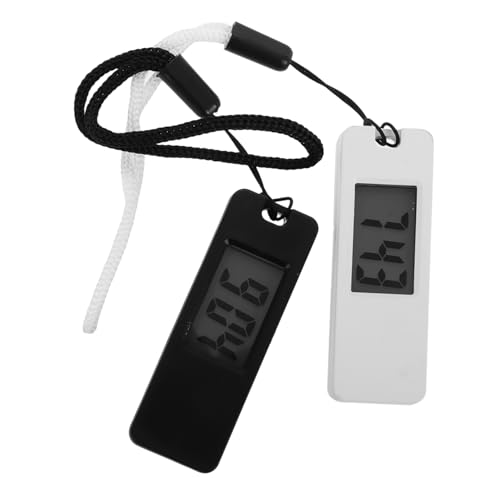 NOLITOY 2 Stück Tragbare Mini Digitale Schlüsselanhänger Uhr für Schüler Bunte Elektronische Uhr für Rucksack und Reise als für Jungen und Mädchen von NOLITOY