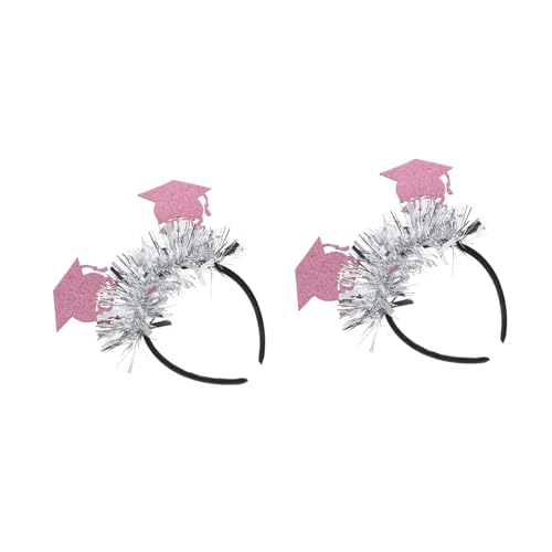 NOLITOY 2 Stücke Graduation Theme Stirnbänder Arbeitet Hut Haar Bands Party Kopfstücke von NOLITOY