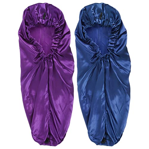NOLITOY 2 Stücke Praktische Haarpflegemittel Night Sleeping Hut Frauen Lose Haarschutz von NOLITOY