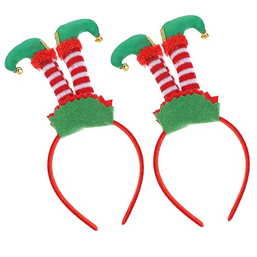 NOLITOY 2stücke Weihnachts-stirnbänder Mit Rentiergeweih-design Lustige Haarreifen Für Erwachsene Kostüm-accessoires Für Weihnachtsfeiern Und Cosplay-events von NOLITOY