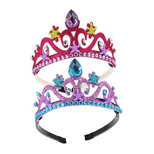 NOLITOY 2 Stücke Zarte Seastar Hair Hoops Mädchen Geburtstag Crowns Geburtstag Seastar Kronen von NOLITOY