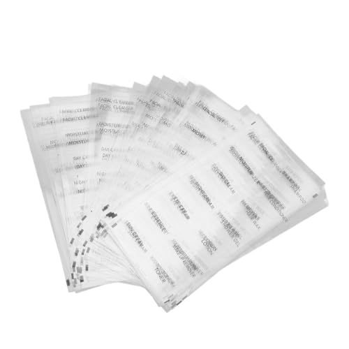 NOLITOY 20 Blatt Teiliges Transparente Aufkleber für Reise Shampoo flaschen Wiederverwendbare Pvc etiketten zur Einfachen Beschriftung von Kosmetik Duschgelspendern Ablösbar und von NOLITOY