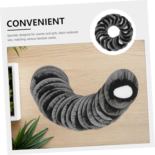 NOLITOY 20 Stück Teiliges Elastisches Ballett Haarnetz Unsichtbares Schwarzes Mesh Wiederverwendbar Sicherer bei Tanz und Eiskunstlauf Mittlere Haarnetz für Damen und Mädchen von NOLITOY