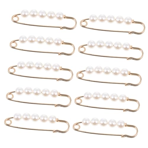 NOLITOY 20 Stück Teiliges Stilvolle Perlen broschen Sicherheitsnadeln Glatte Oberfläche Kleidung Clips für Damen Vielseitig als Taillenspanner für Jeans Pullover Schals für Partys und von NOLITOY