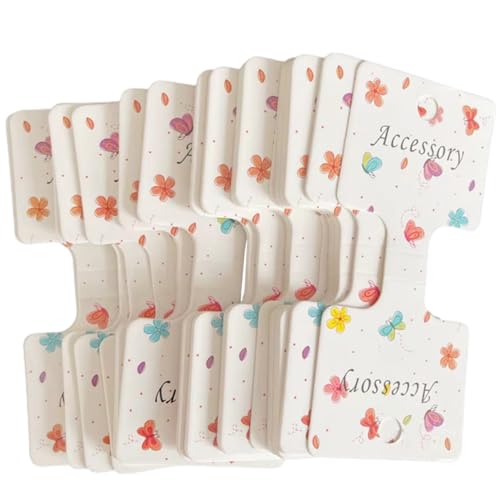 NOLITOY 200 Stück Cartoon Verpackungskarte Haarspange Papier Display Karten Haarspangenhalter Haarspangenhalter Haarnadelkarten Haarschleifenhalter Karten Haargummihalter von NOLITOY