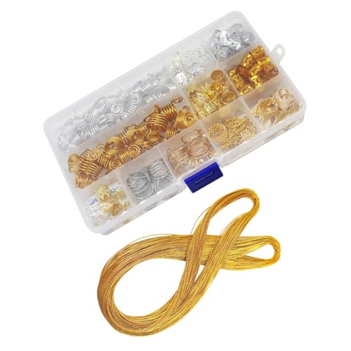 NOLITOY Haarzöpfe Zubehör 28 Stile Haarschmuck Für Frauen Männer Haarzopfclip- Dreadlock-schmuck Mode-haarperlen-set von NOLITOY