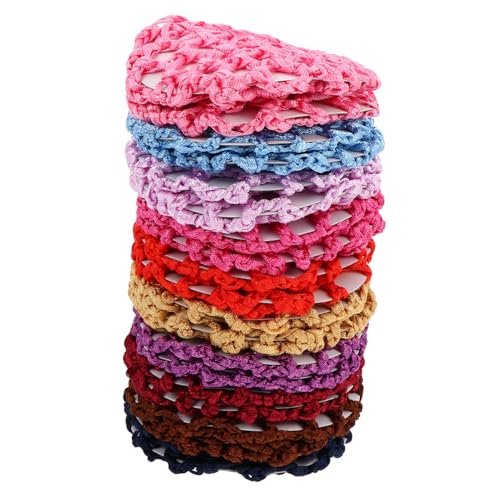 NOLITOY 20St Haarnetzbeutel Brötchen Abdecknetz Haarknotenabdeckung Brötchennetz Häkelnadeln für Haare schwarze Brötchenabdeckung Haarnetze hair net Brötchen Netz gewebtes Haarnetz Stoff von NOLITOY