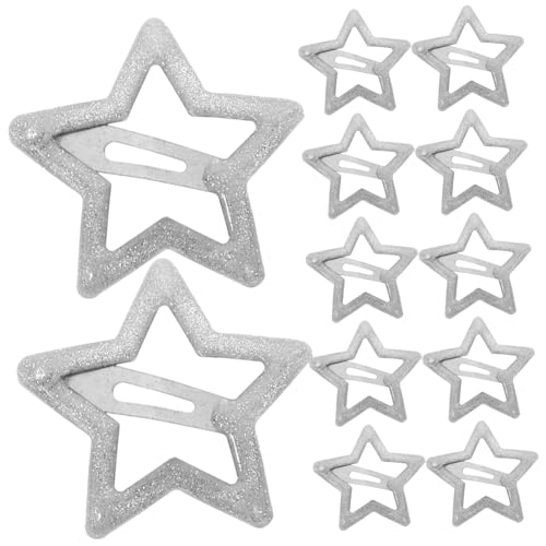 NOLITOY 20stücke Metall Stern-haarspangen Kleine Snap-haarnadeln Süße Haar-accessoires Für Mädchen Und Frauen Widerstandsfähig Gegen Abnutzung Und Stürze Bequem Und Langlebig von NOLITOY