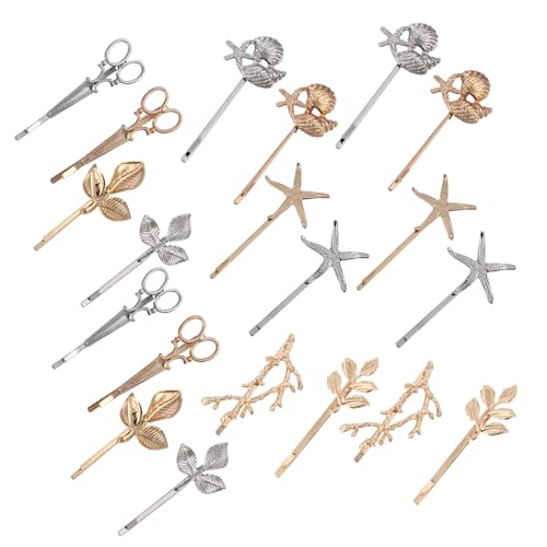 NOLITOY 20st Metallclip Haarspangen Zubehör Hochzeitshaar Clips Für Haarspangen Snap-haarspangen Für Frauen Haarschmuck Für Damen Flache Haarspangen Für Frauen Haarband Legierung von NOLITOY