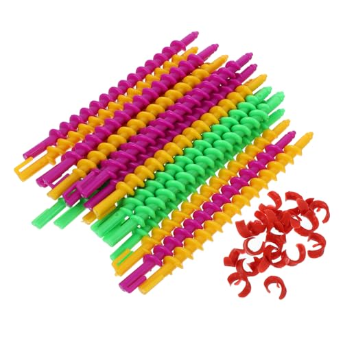 NOLITOY 20st Spiraldauerwellenwerkzeug Spiralstäbe Für Haare Lockenwickler Ohne Hitze Dauerwellenhaarwerkzeug Für Mädchen Lockenwickler Für Langes Haar Haarstäbchen Für Locken Plastik von NOLITOY