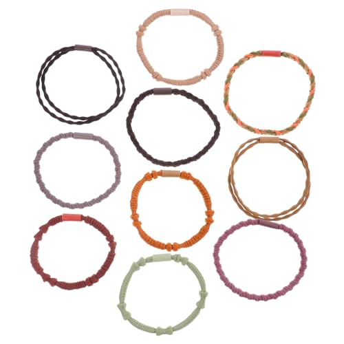 NOLITOY 20stücke Geflochtene Haargummis Stretch Haarbands Pferdeschwanzhalter Für Frauen Mädchen Dickes Haar Styling Zubehör von NOLITOY