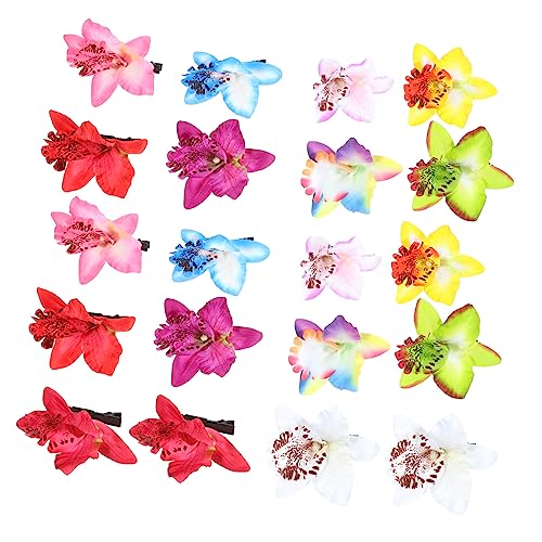 NOLITOY 20stücke Teiliges Hawaii Orchideen Haarklammern Dekorative Blumenhaarklammern Für Damen Hochzeits Und Party-haarschmuck Kunstblumen-haaraccessoires Bunten Farben NOLITOY 20stücke Teiliges Hawaii Orchideen Haarklammern Dekorative Blumenhaarklammern Für Damen Hochzeits Und Party-haarschmuck Kunstblumen-haaraccessoires Bunten Farben von NOLITOY