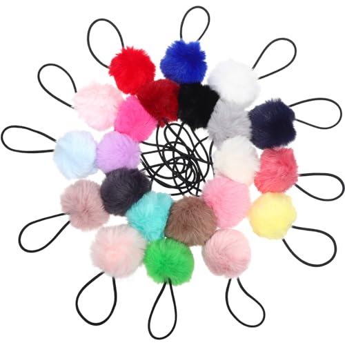 NOLITOY 22stücke Elastische Haargummis Mit Plüschball Haarseile Für Mädchen Pferdeschwanzhalter Haaraccessoires Für Alltags Und Besondere Anlässe NOLITOY 22stücke Elastische Haargummis Mit Plüschball Haarseile Für Mädchen Pferdeschwanzhalter Haaraccessoires Für Alltags Und Besondere Anlässe von NOLITOY