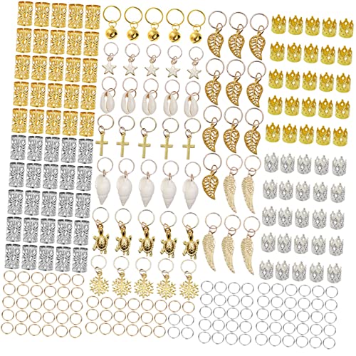 NOLITOY 250stücke Dreadlocks Haarmanschetten Aus Metall Haar Rohr Haarschmuckringe Für Dreadlocks Zubehör Einfach Anzubringen Entfernen von NOLITOY