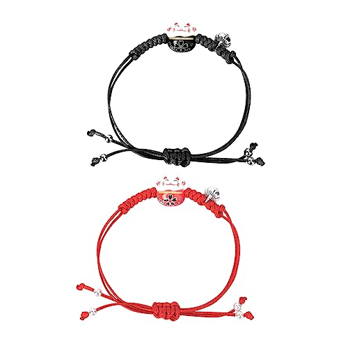 NOLITOY 2St Charm-Armband Keramik Armband Neujahrsgeschenk Armband für frauen gewebte Armbänder gewebtes Armband Schmuck Armbänder japanische einfaches Handseil Mode von NOLITOY