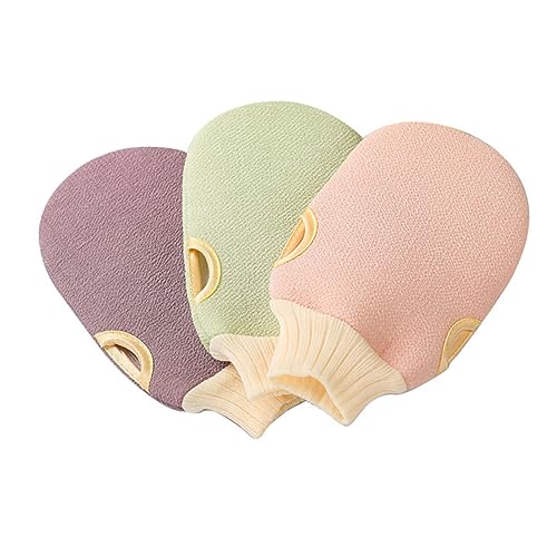 NOLITOY 2stücke Peeling-badetuch-handschuhe Universelle Dusch-mitten Für Körpermassage Und Hautpeeling Hellrosa Für Hauttypen Sanfte Reinigung Und Entspannung von NOLITOY