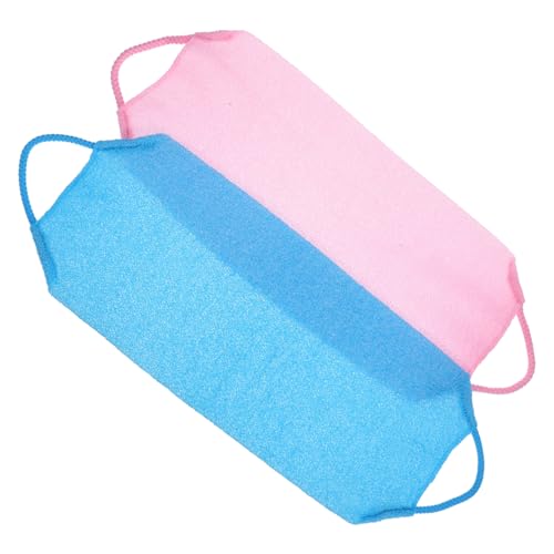 NOLITOY 2St Peeling-Streifen zum Einreiben des Rückens Duschreiniger Körperwäscher Duschpeeling Handtuch Körperpeeling Badehandtuch rückenbürste Rückenhandtuch Badehandtücher Polyester von NOLITOY