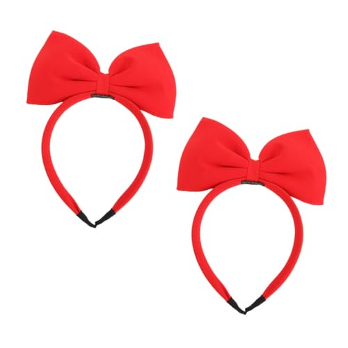 NOLITOY 2St Schleife Stirnband Kinderweihnachtshaarband große schleife haarband Haarschmuck bogen kinder Haarfärbemittel elastisches Stirnband Bowknot-Kopfschmuck leistung haar Stoff von NOLITOY