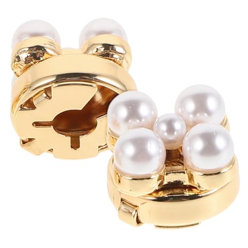 NOLITOY 2stücke Blüten Manschettenknöpfe Für Damen Stilvolle Cufflinks Aus Legierung Mit Strass Für Hochzeiten Geburtstagsfeiern Und Besondere Anlässe von NOLITOY