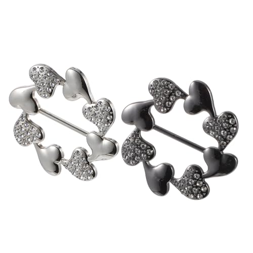 NOLITOY 2Stücke Shirt Schnallen Legierung Robuste Halstuch Clips für Schicke Looks Passend für Schals Pullover Langlebig für Outfit von NOLITOY