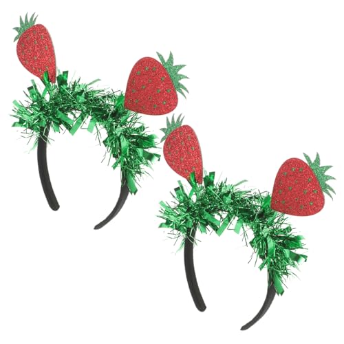 NOLITOY Strawberry Accessories Federndes Haarband Dekorativer Haarreif Für Geburtstagsfeiern Und Den Alltag NOLITOY Strawberry Accessories Federndes Haarband Dekorativer Haarreif Für Geburtstagsfeiern Und Den Alltag von NOLITOY