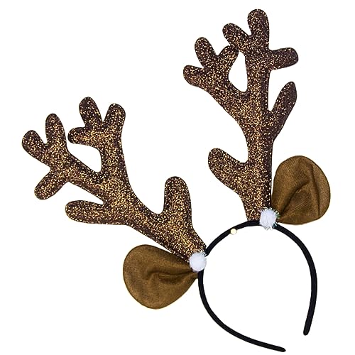 NOLITOY 2stücke Dekoratives Haarband Mit Rehgeweih Vielseitiges Weihnachts-haaraccessoire Bequem Und Langlebig Für Makeup Gesichtswäsche Party Und Festlichkeiten von NOLITOY