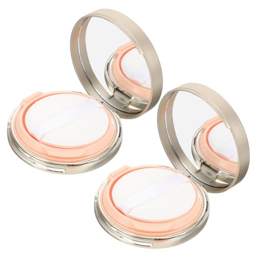 NOLITOY 2stücke Nachfüllbare Kissen Foundation Box Leere Puderbehälter Mit Puff Für Kosmetik Tragbar Für Unterwegs Geeignet Für Lose Und Körperpuder von NOLITOY
