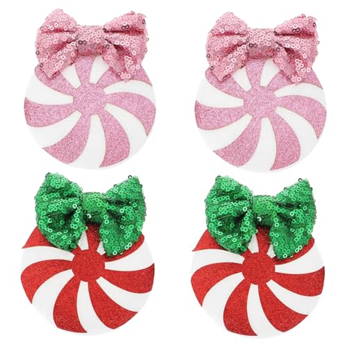 NOLITOY 2paare Mädchen Haarschmuck Mit Süße Haarspangen Candy-farben Teiliges Für Mädchen Für Alltag Partys Und Besondere Anlässe von NOLITOY