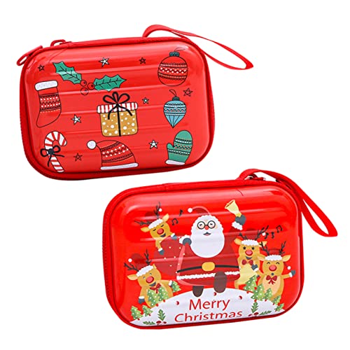 NOLITOY 2st Kinder Geldtasche Weihnachtsbaumschmuck Weihnachtsanhänger Weihnachtsdeko Geschenktüten Geschenktüte Einschulung Damen Reißverschluss Tasche Wechseln von NOLITOY