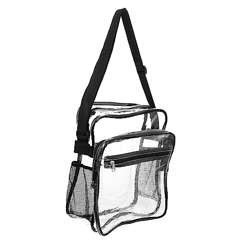 NOLITOY 2st Transparente Damentasche Klare Tragetasche Umhängetasche Klarsichttaschen Für Frauen Kulturbeutel Klar Lunchpaket Windeltasche Klare Tasche Einkaufstasche Fräulein PVC Tragbar von NOLITOY