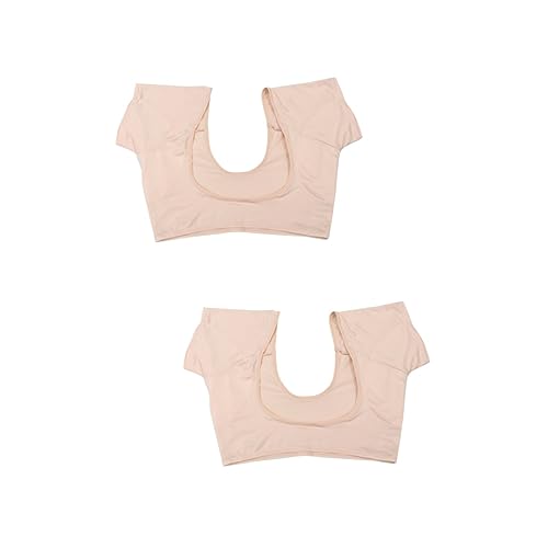 NOLITOY 2st Unterarm-schweißpolsterweste Damen Spitzenkleid Schweiß-unterwäsche-weste Herrenweste Hemdweste Zur Achselpflege Achselweste Aus Schweiß Sportbekleidung 88% Polyester Yellow von NOLITOY