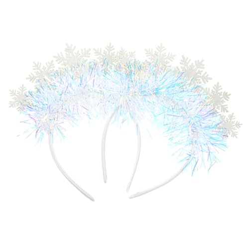 NOLITOY 2stücke Weihnachts-stirnbänder Mit Schneeflocken-design Glitzernde Haaraccessoires Für Festliche Anlässe Und Fotoshootings Leicht Und Bequem Zu Tragen Für Weihnachtsfeiern von NOLITOY