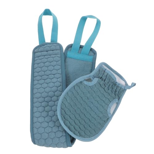 NOLITOY 2stücke Handtücher Blau Badetuch Mit Langen Streifen Rücken-reibetuch Badehandschuh Für Peeling Duschtuch Aus Weichem Material von NOLITOY