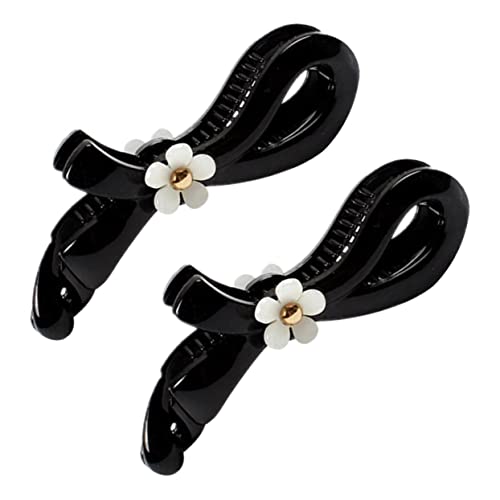 NOLITOY 2stücke Blumen Haar Klammern Blumenhaarklammer Modische Haarnadeln Bananen-haarspange Haar-pferdeschwanzhalter Kreative Haarspangen Damen-haarnadeln von NOLITOY
